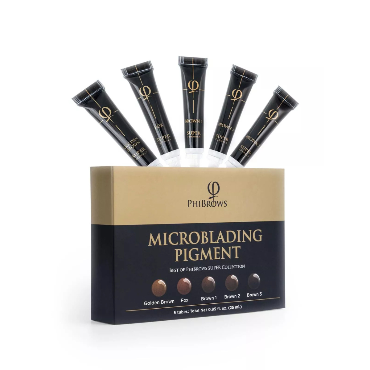 PhiBrows Microblading Pigment Collection SUPER