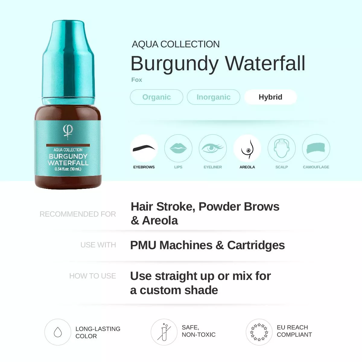 Burgundy Waterfall PMU Pigment 10ml - Imagen 2