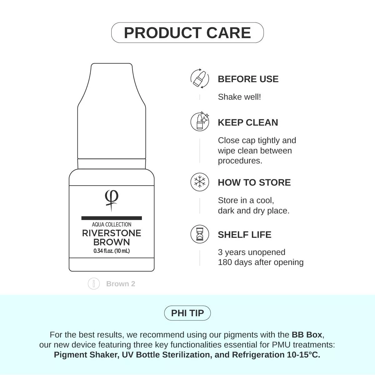 Riverstone Brown PMU Pigment 10ml - Imagen 6
