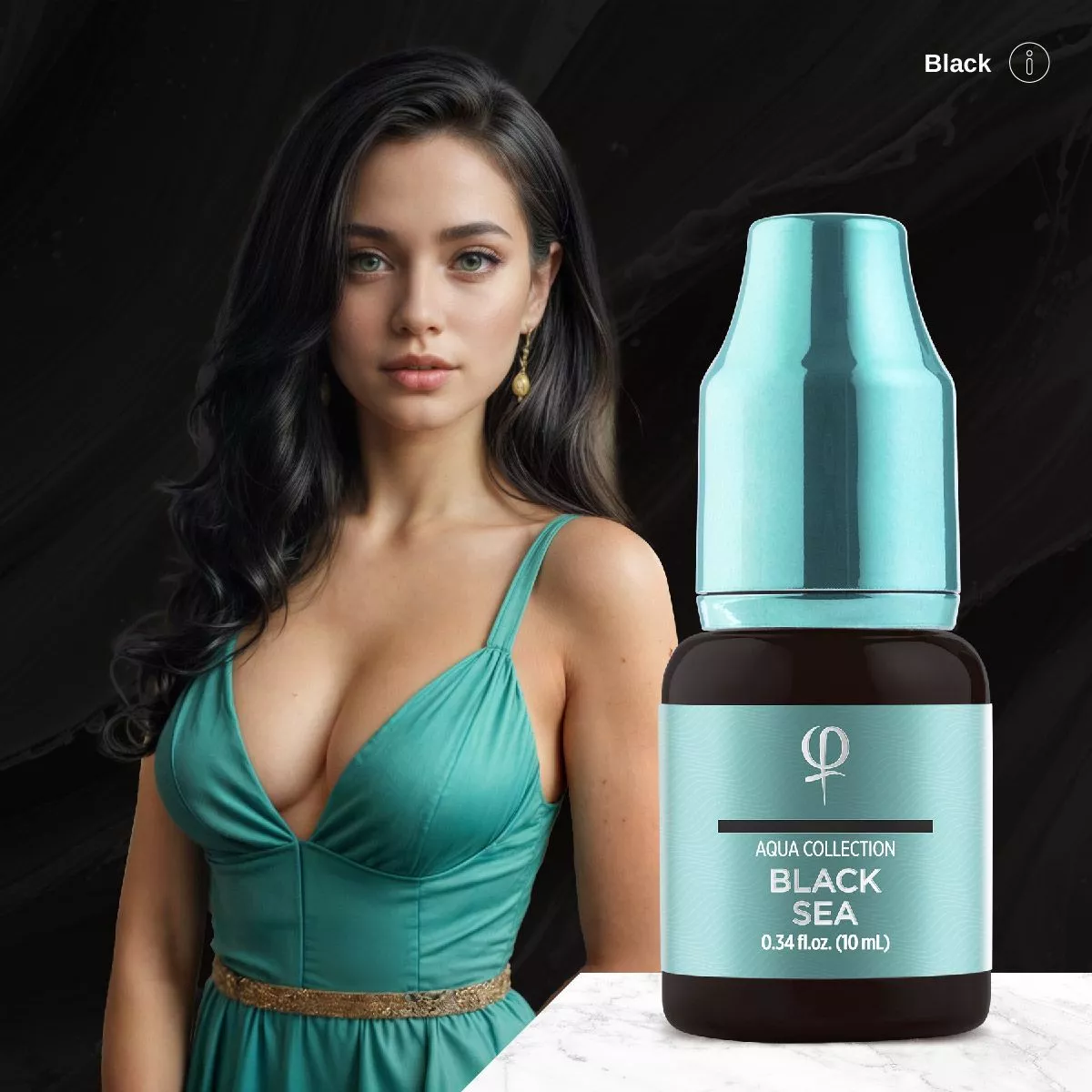 Black Sea PMU Pigment 10ml - Imagen 5