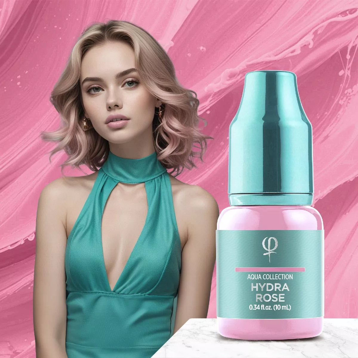 Hydra Rose – Correction color PMU pigment 10ml - Imagen 5