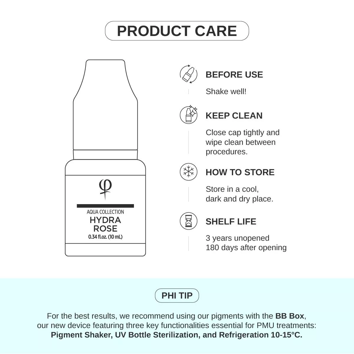 Hydra Rose – Correction color PMU pigment 10ml - Imagen 6