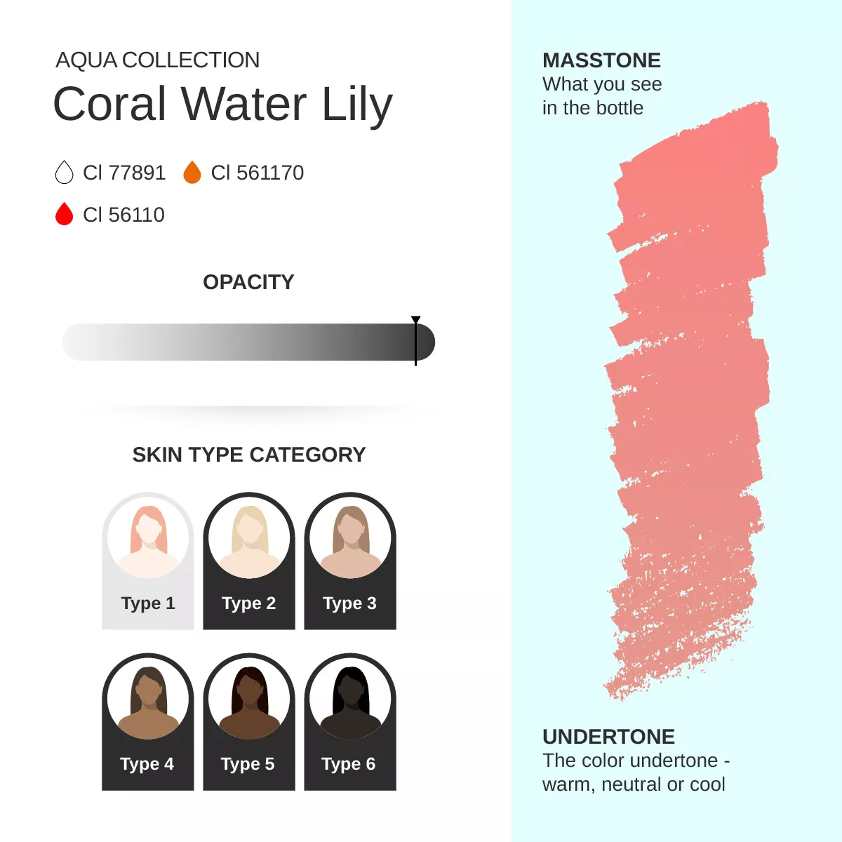 Coral Water Lily – Correction color PMU pigment 10ml - Imagen 4