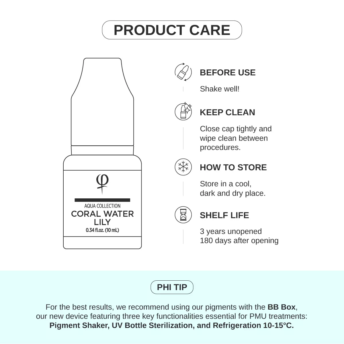 Coral Water Lily – Correction color PMU pigment 10ml - Imagen 6