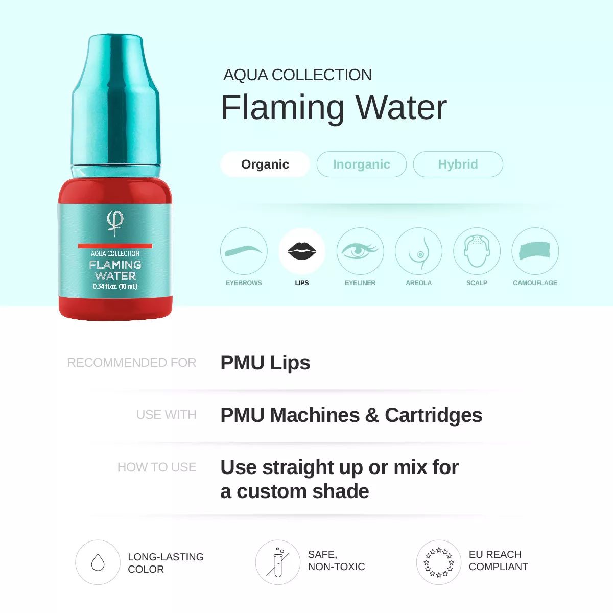 Flaming Water – Correction color PMU pigment 10ml - Imagen 2