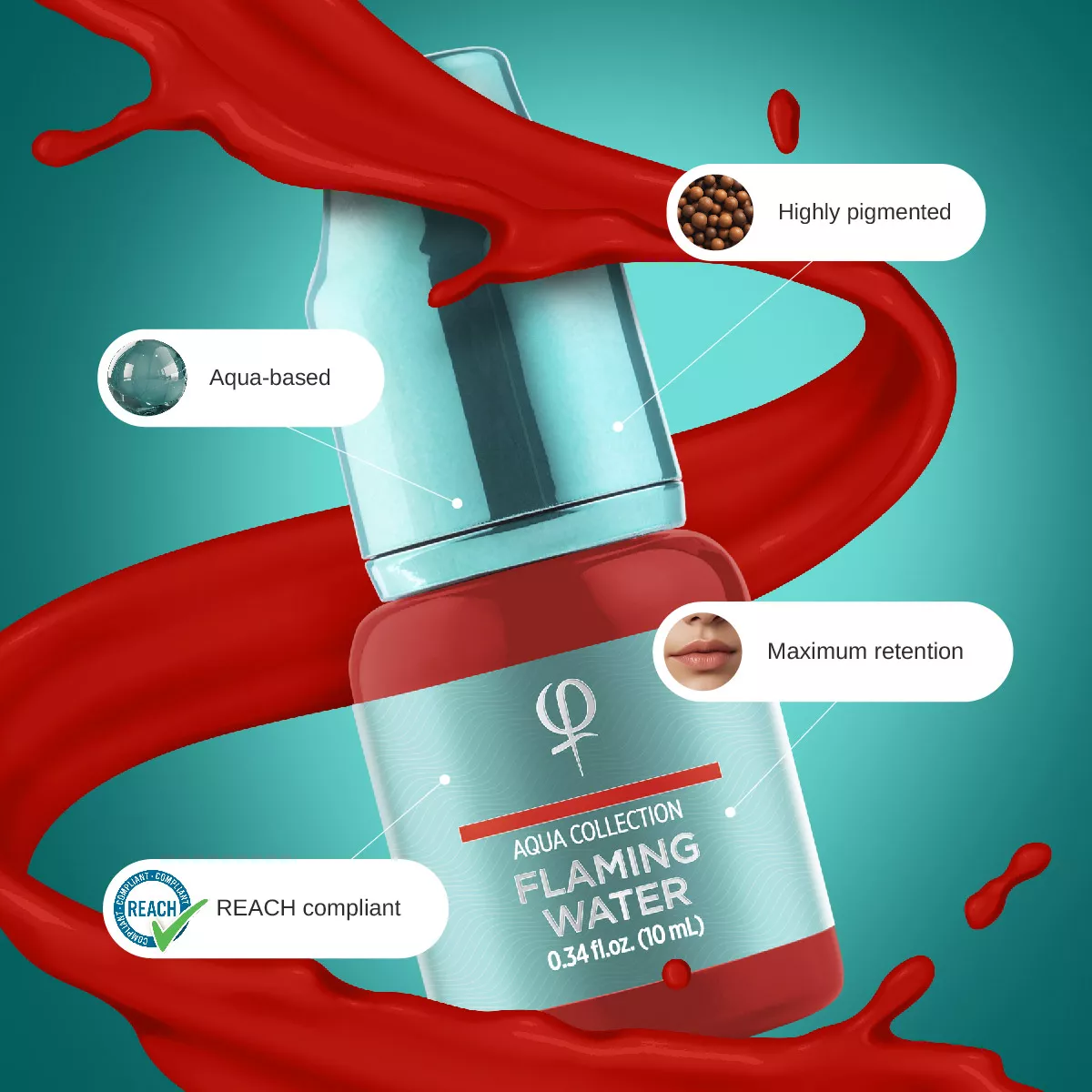Flaming Water – Correction color PMU pigment 10ml - Imagen 3