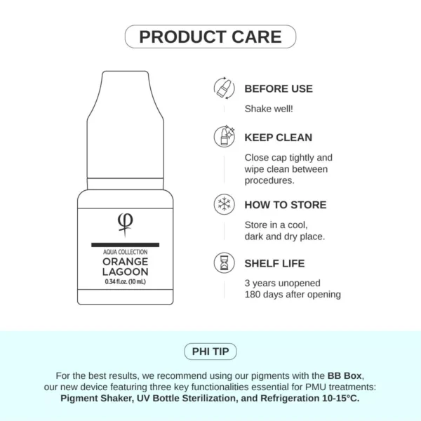 Orange Lagoon PMU pigment 10ml - Activator - Imagen 6