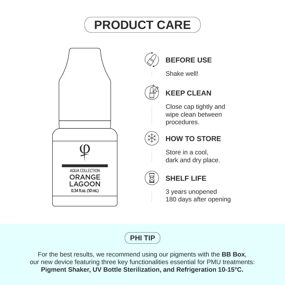 Orange Lagoon PMU pigment 10ml - Activator - Imagen 6