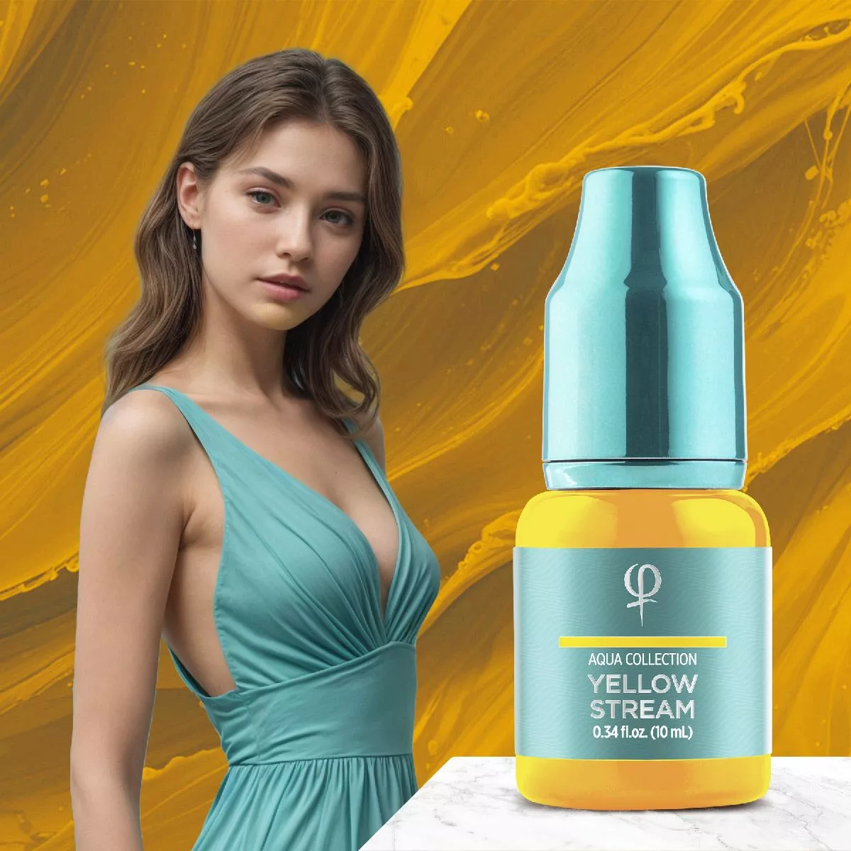 Yellow Stream PMU pigment 10ml - Correction color - Imagen 5
