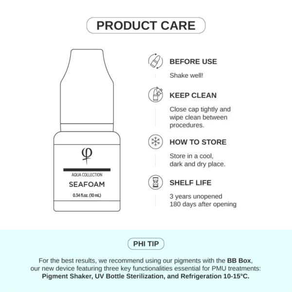 Seafoam PMU pigment 10ml - Imagen 6