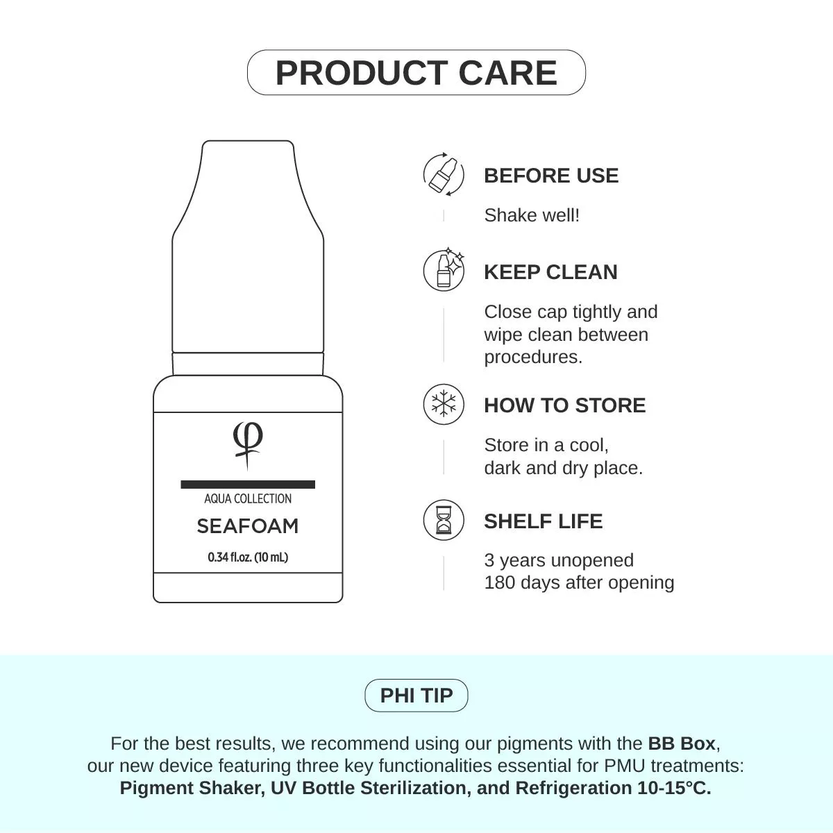 Seafoam PMU pigment 10ml - Imagen 6