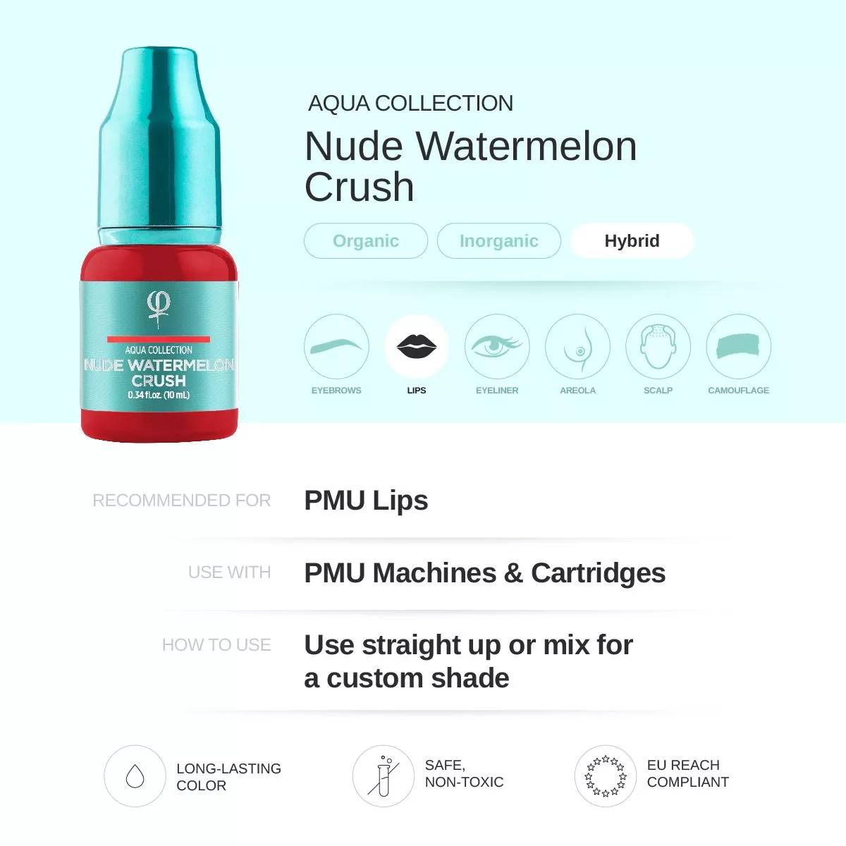 Nude Watermelon Crush PMU pigment 10ml - Imagen 2