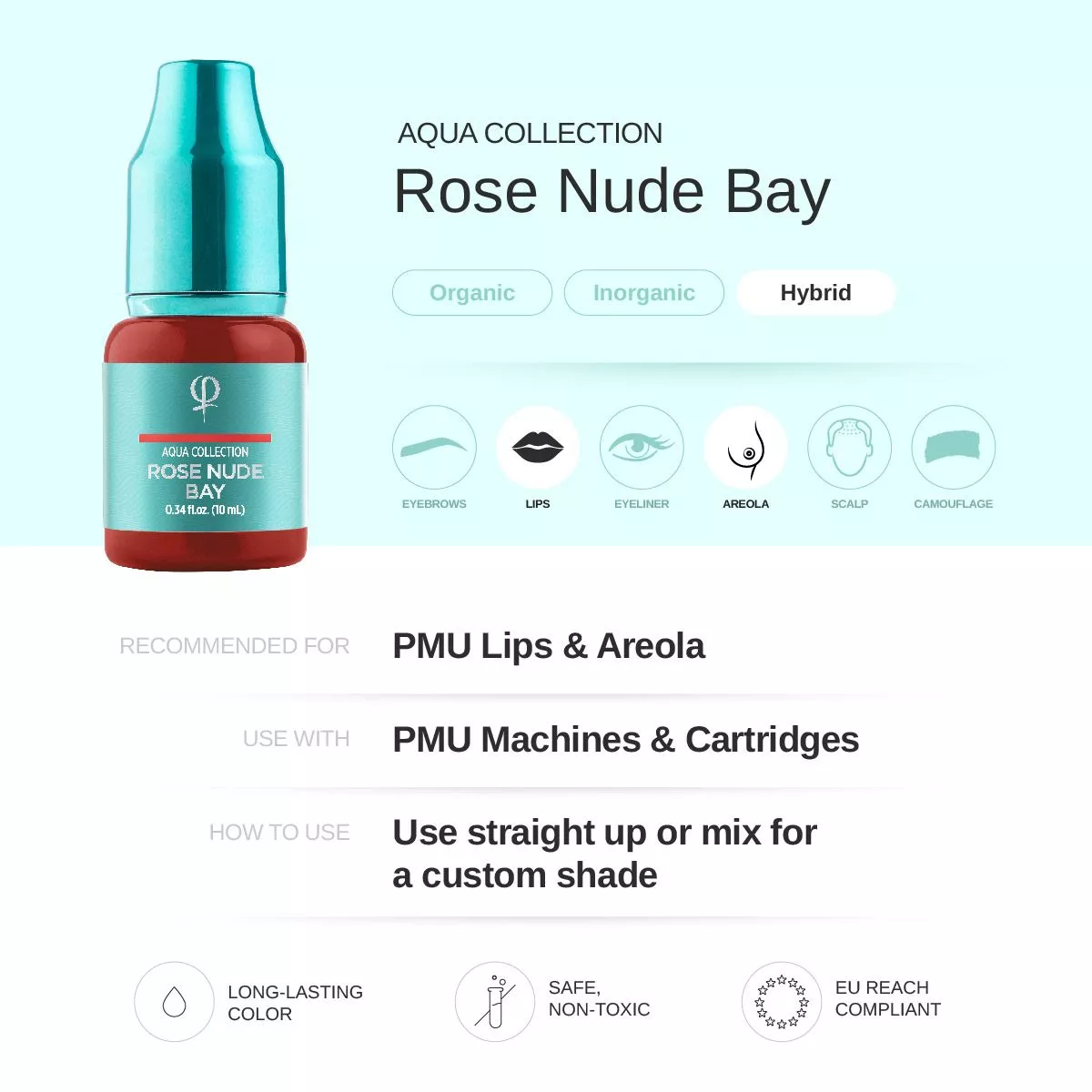 Rose Nude Bay PMU pigment 10ml - Imagen 2