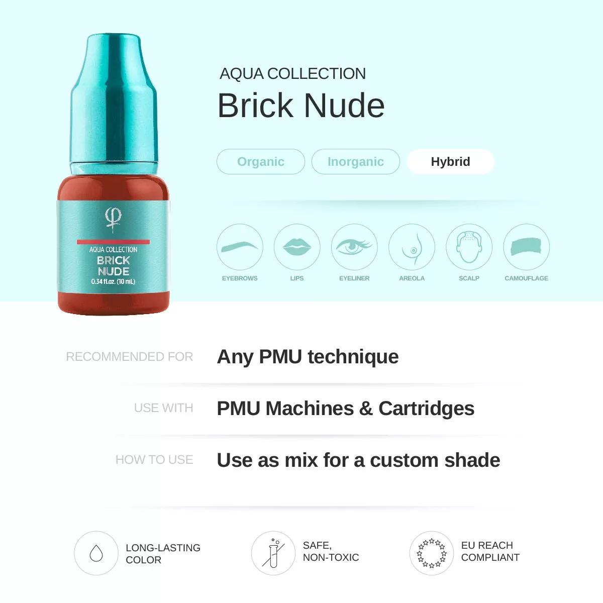 Brick Nude PMU pigment 10ml - Imagen 2