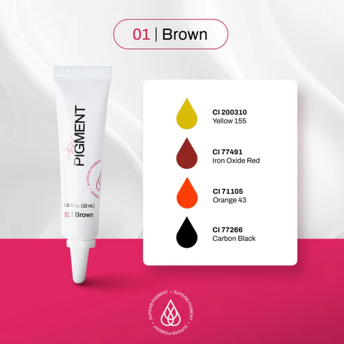 Microblading Pigment - Brown 1 - 10ml - Imagen 2