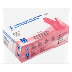 Guantes de nitrilo Alba rosas