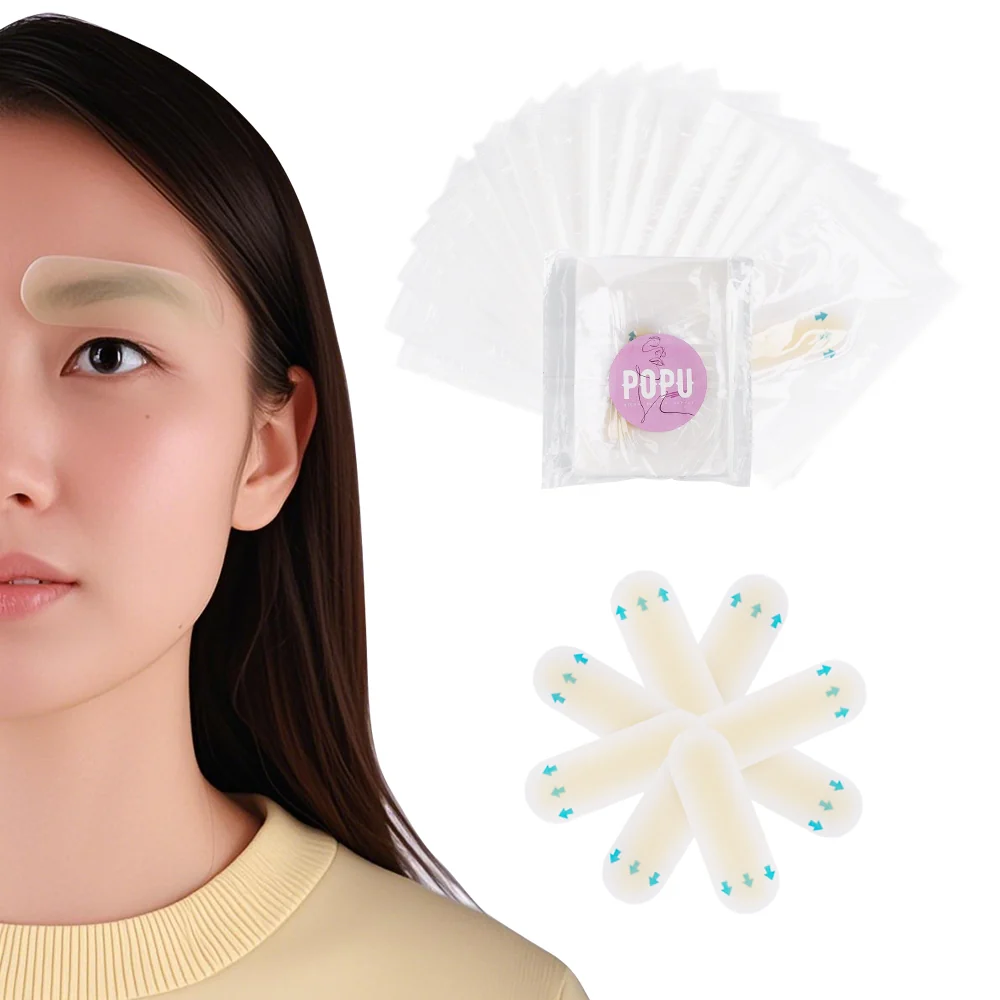 POPU Pegatina de práctica para transferencia de cejas (20und) - Imagen 9