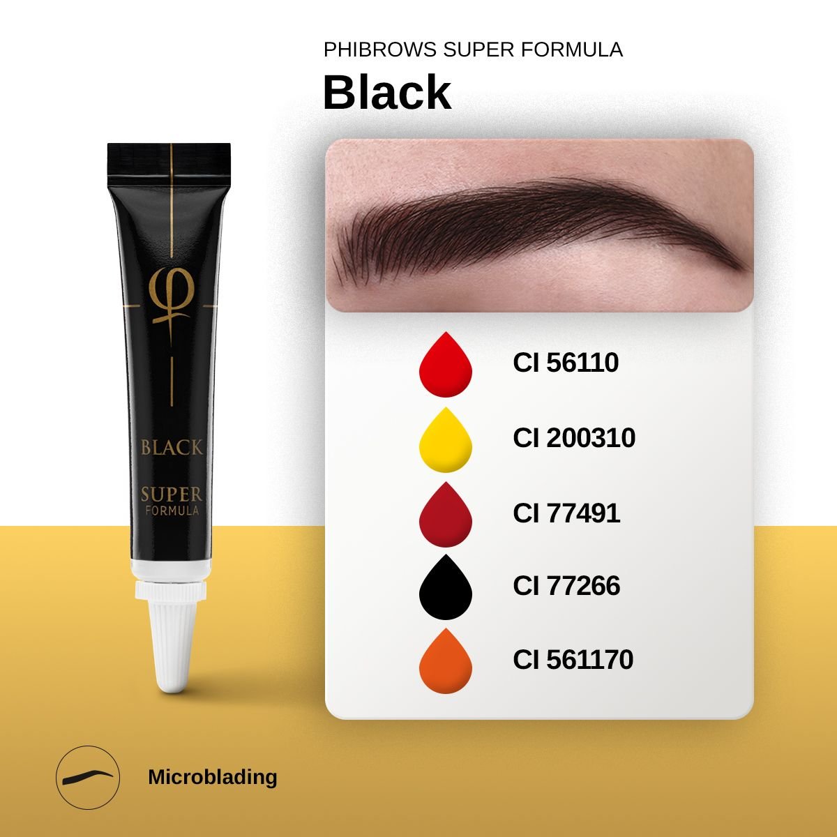 PhiBrows Black SUPER Pigment 5ml - Imagen 3